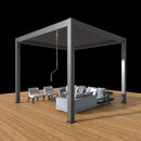 TLP "Best Value" 3mx3mx2.5m Louvre Pergola - Free Standing Manual Crank - In stock now