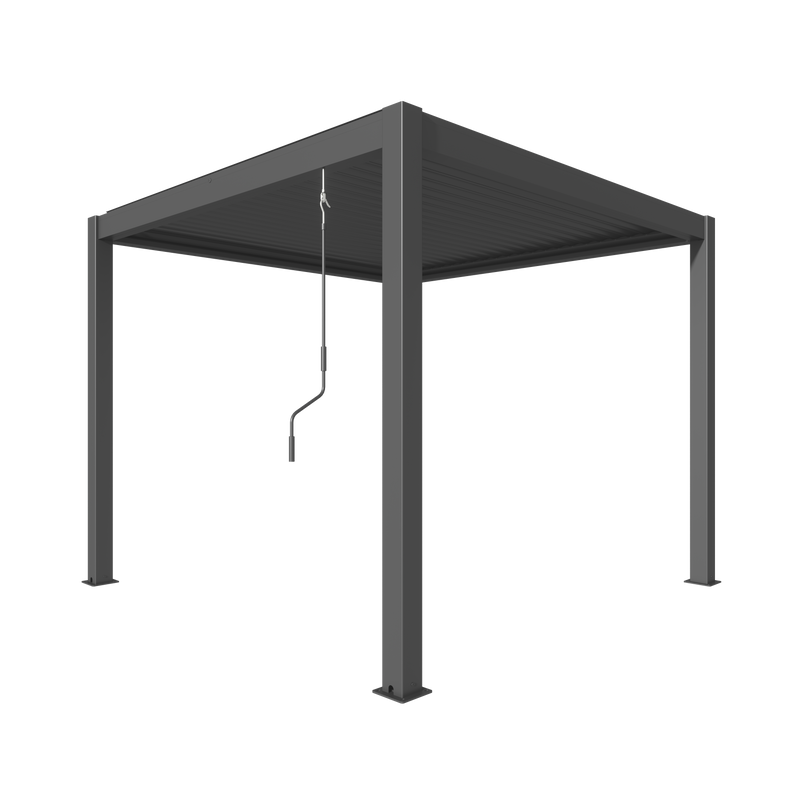 TLP "Best Value" 3mx3mx2.5m Louvre Pergola - Free Standing Manual Crank - In stock now