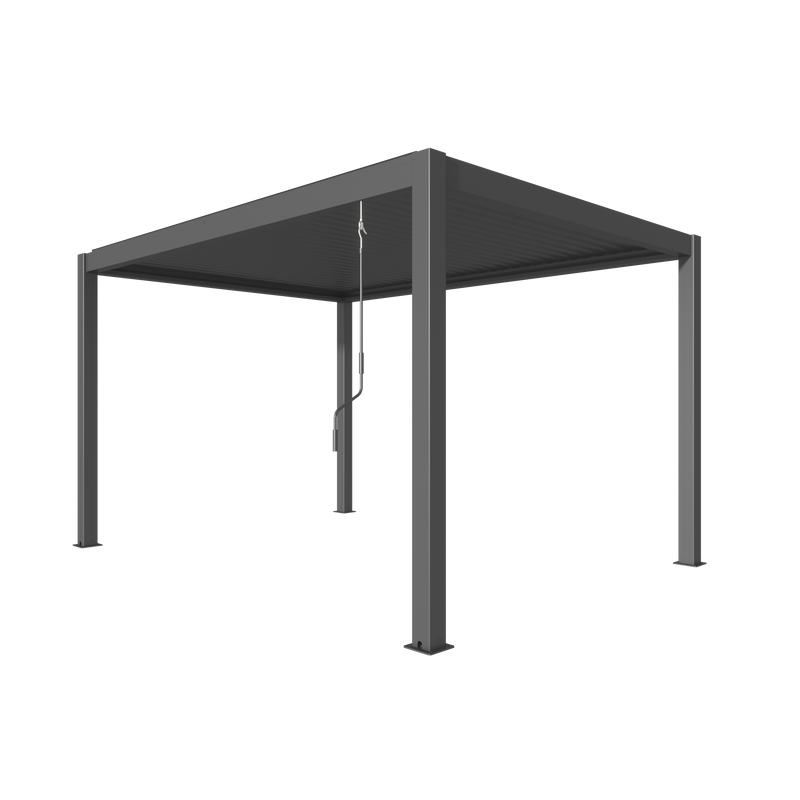 TLP "Best Value" 4mx3mx2.5m Louvre Pergola - Free Standing Manual Crank