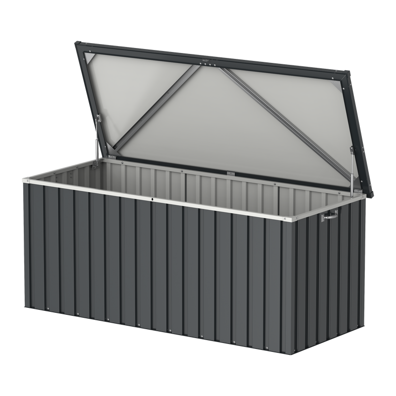 Duramax Galvanised Steel Cushion & Deck Box 770 Litre (Anthracite colour)